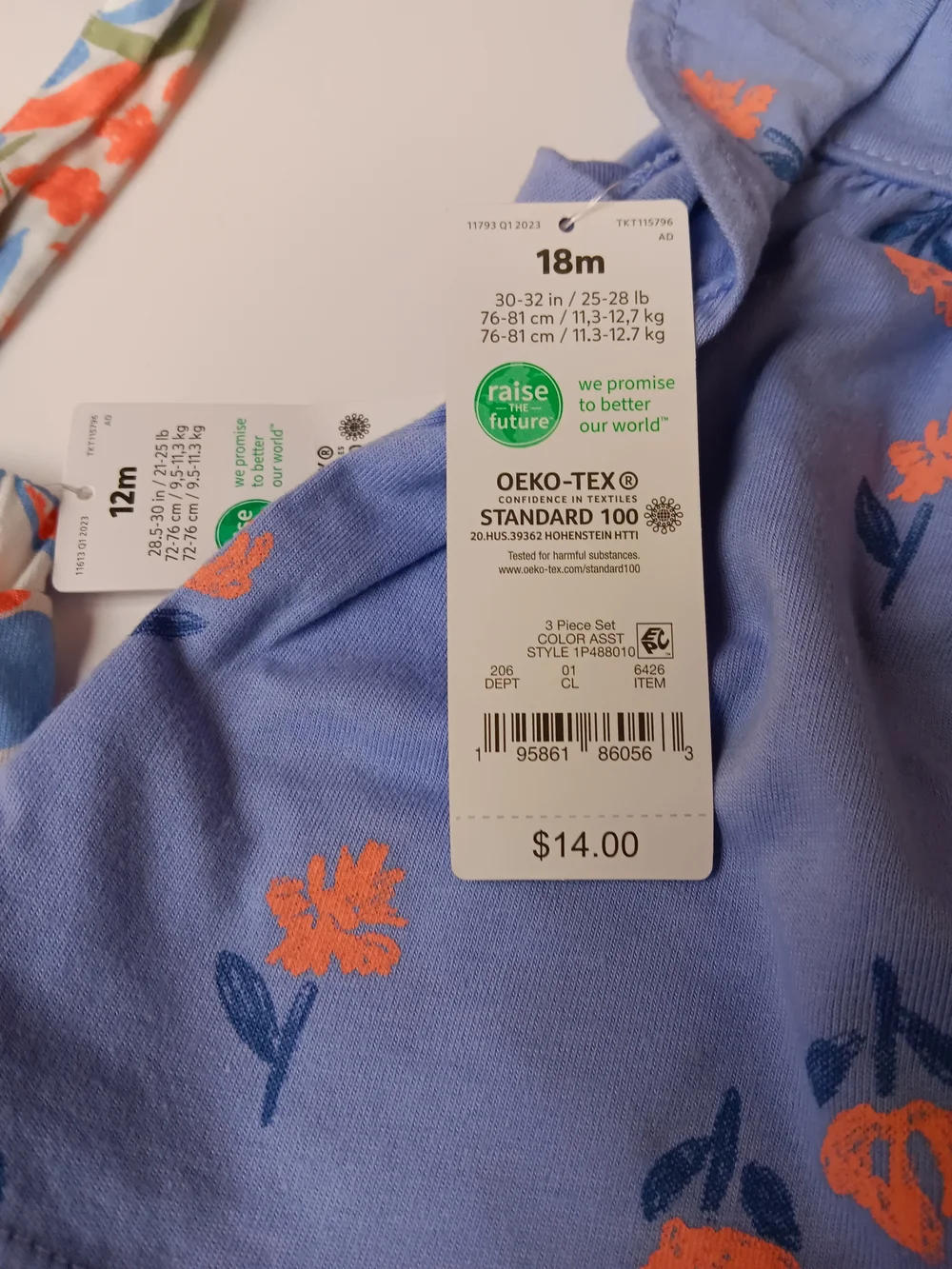 Carter's Just One You Baby Girl 12M NWT Outfits 2 Set  Bundle Lavender&Peach